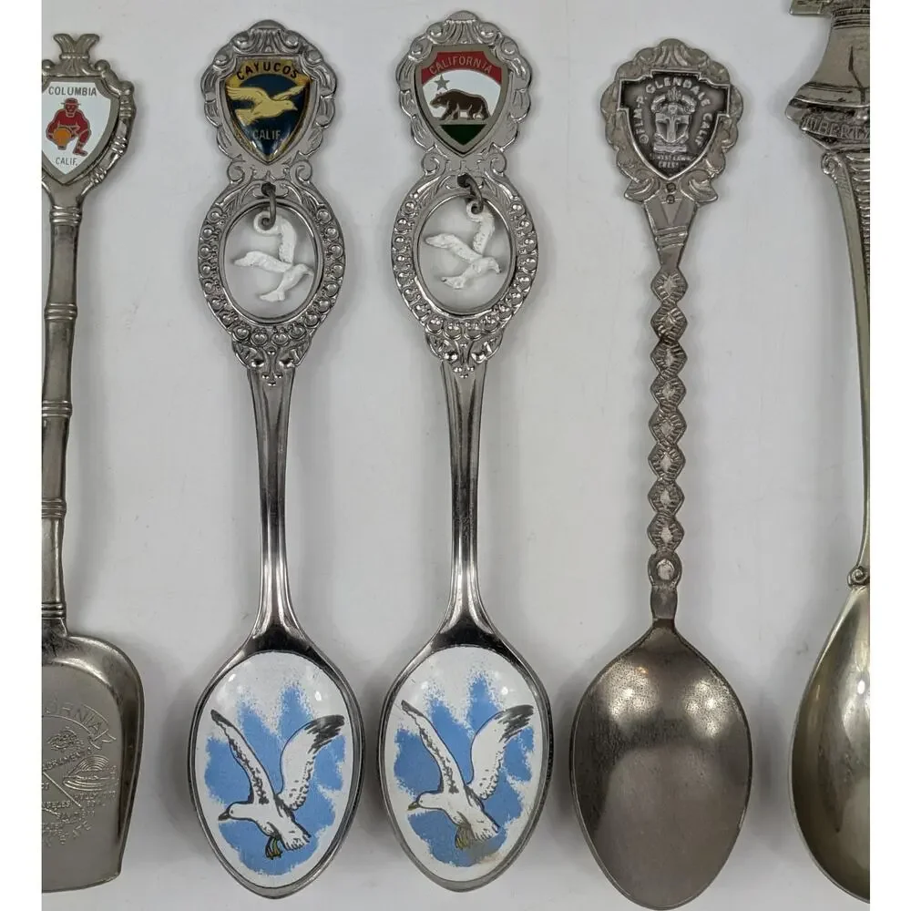 Lot 17 Vintage California Souvenir Collector Spoons State Travel Landmarks USA - Picture 5 of 16